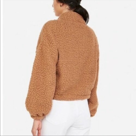 NWOT Express Teddy Sherpa Jacket - Picture 5 of 6